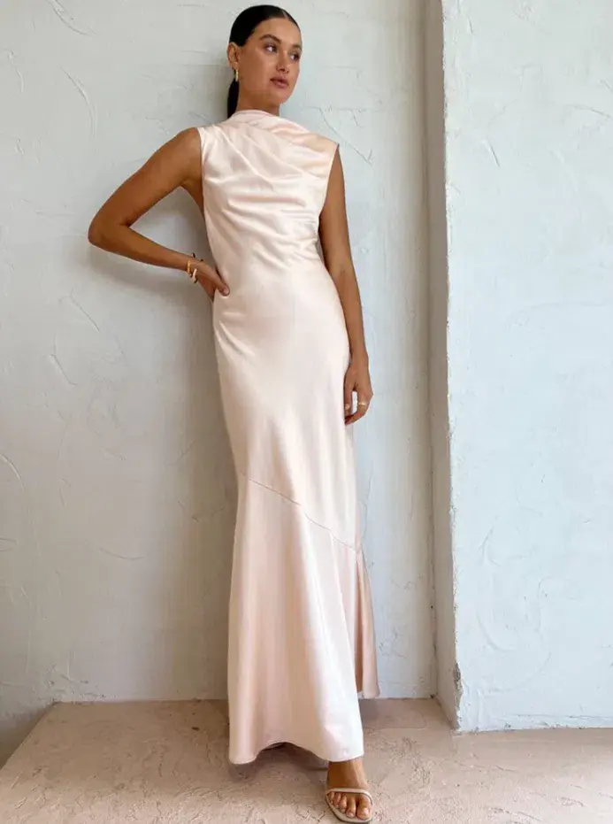 Significant Other Lana Maxi Dress Ballet Pink Size 8 for rent on The Volte - main image