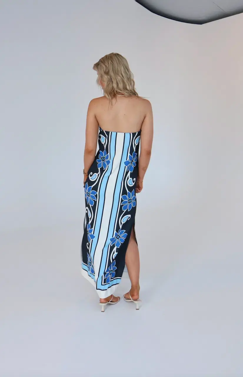 By Johnny - Azure Granada Strapless Dress Size AU 8 for rent on The Volte - main image