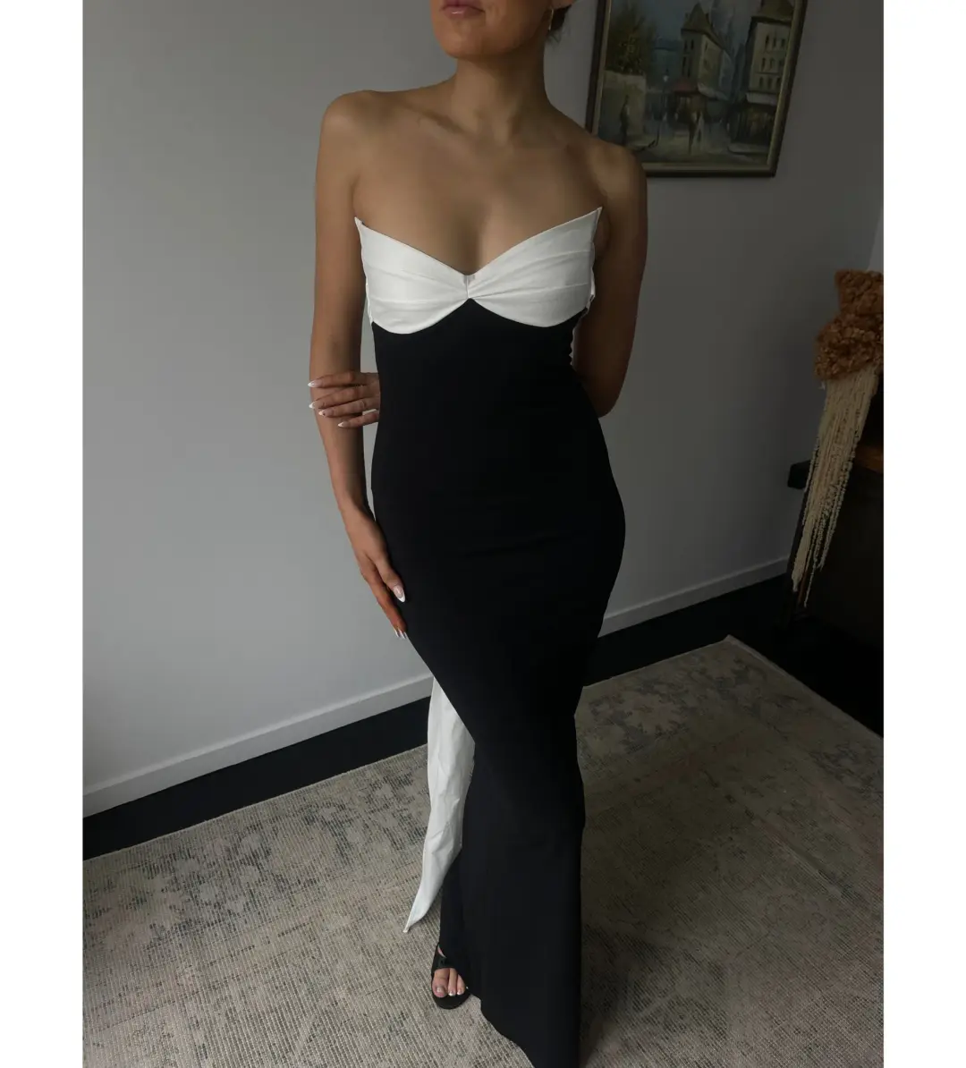 Madison Grace The Blair Dress Black Size 6 for rent on The Volte - main image