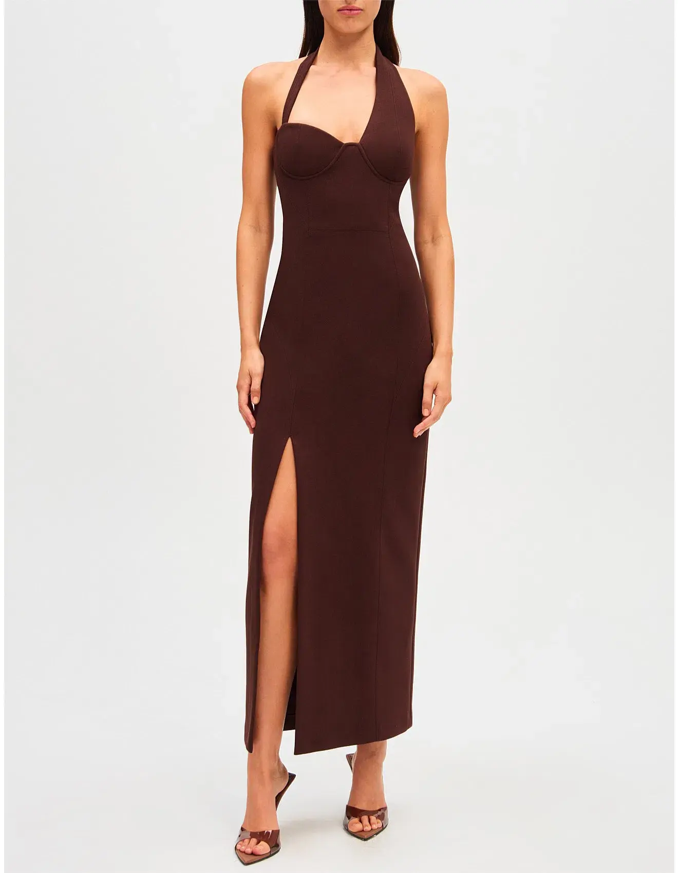 MISHA Amora Dress Brown Size 10/M - Image 1
