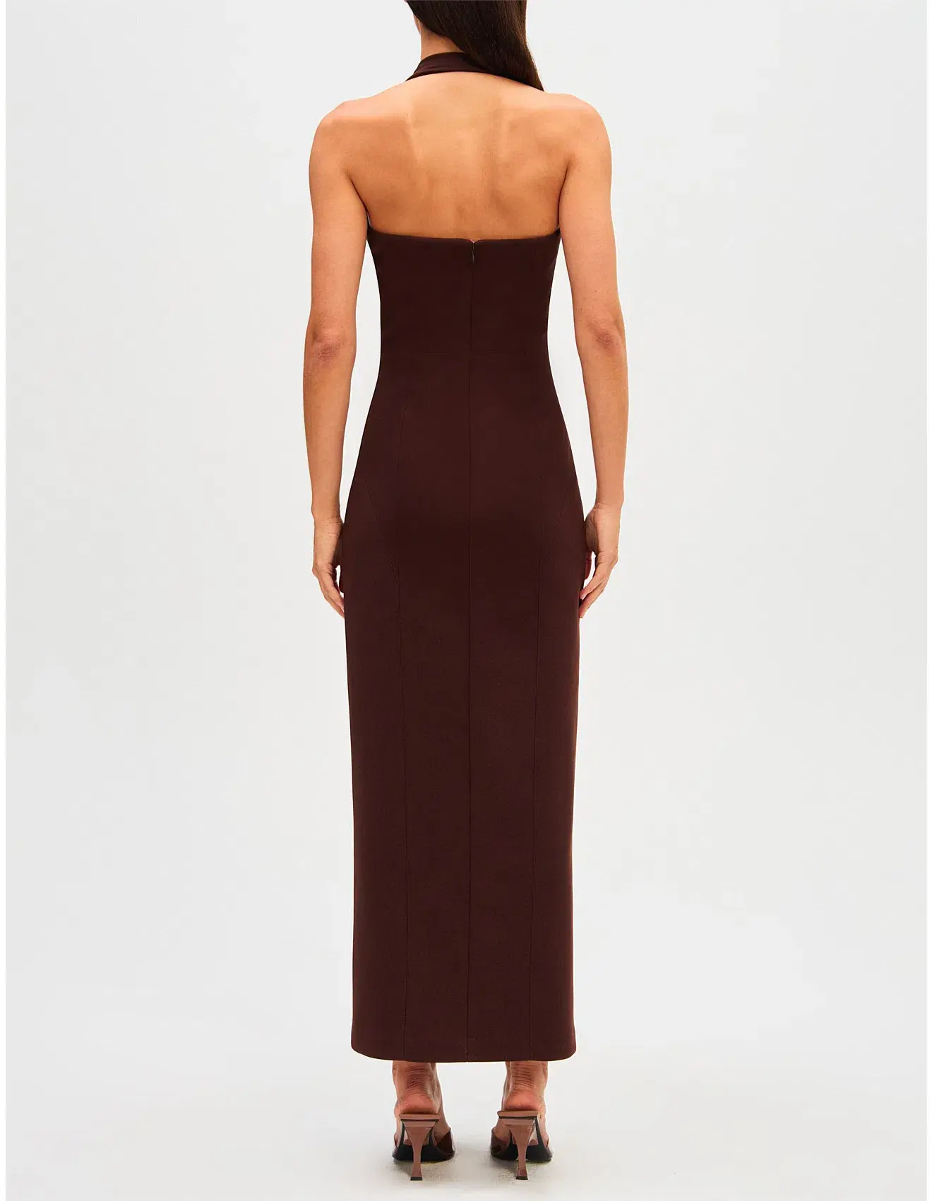 MISHA Amora Dress Brown Size 10/M - Image 2