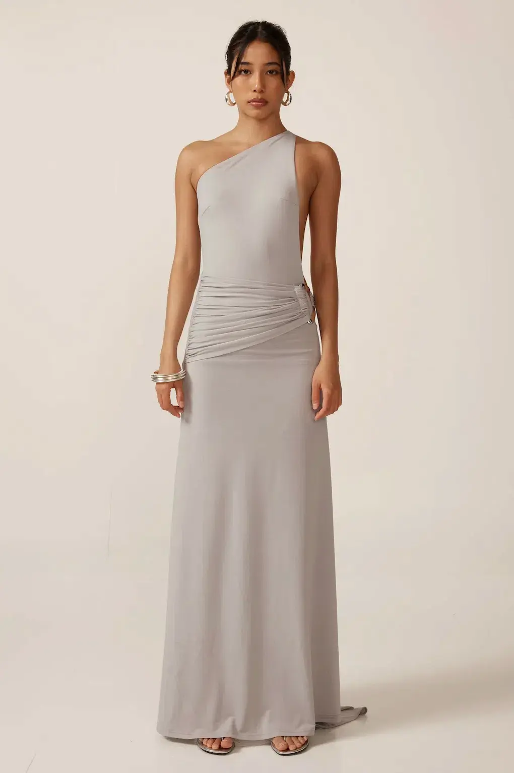 Ance Gria Gaia Gown Silver Blue Size AU 8 - Image 2
