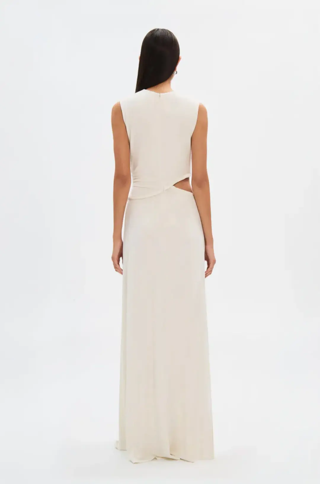 Misha Sierra Cupro Dress White Size 8/S for rent on The Volte - main image