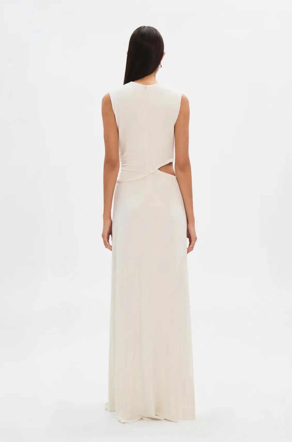 Misha Sierra Cupro Dress White Size 8/S - Image 4