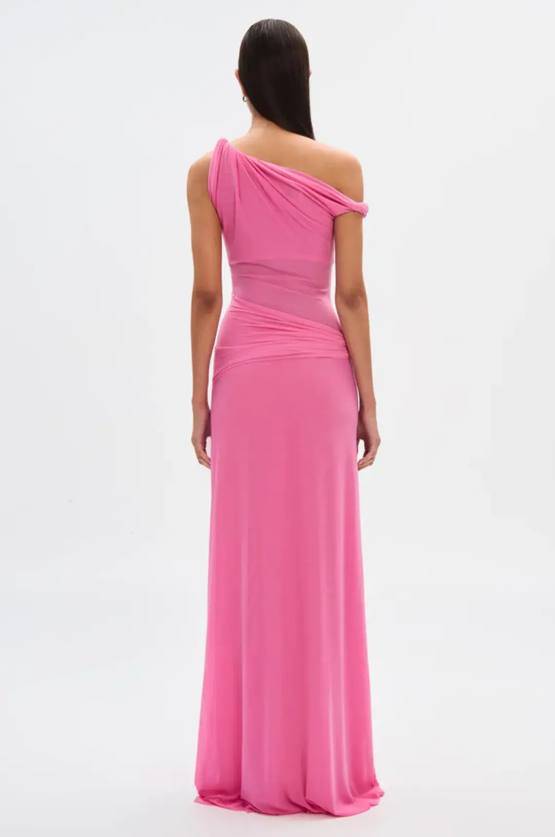 Misha Sisal Mesh Dress Pink Size 8/S for rent on The Volte - main image