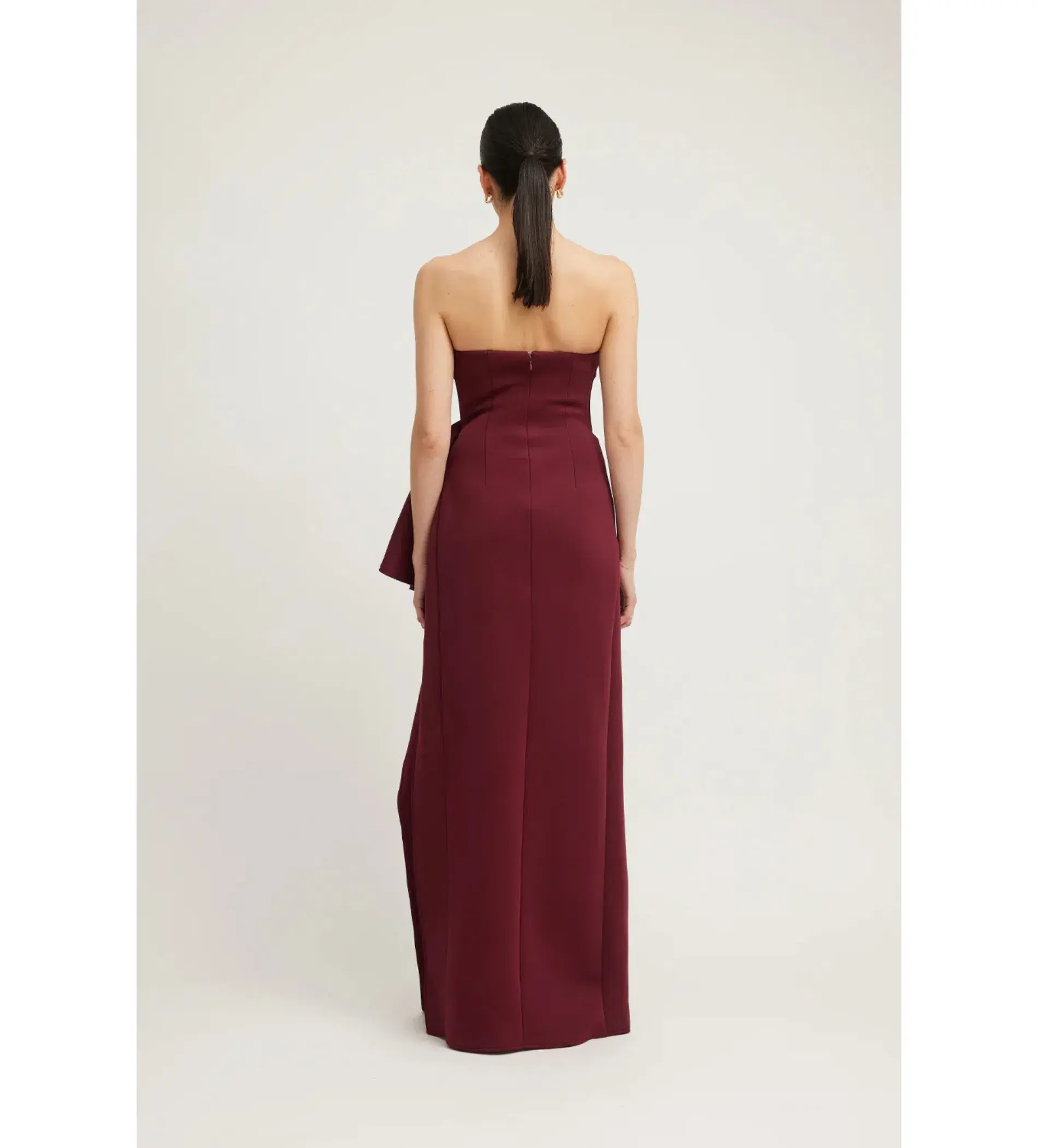Tojha November Dress in Merlot Size AU 8 - Image 4