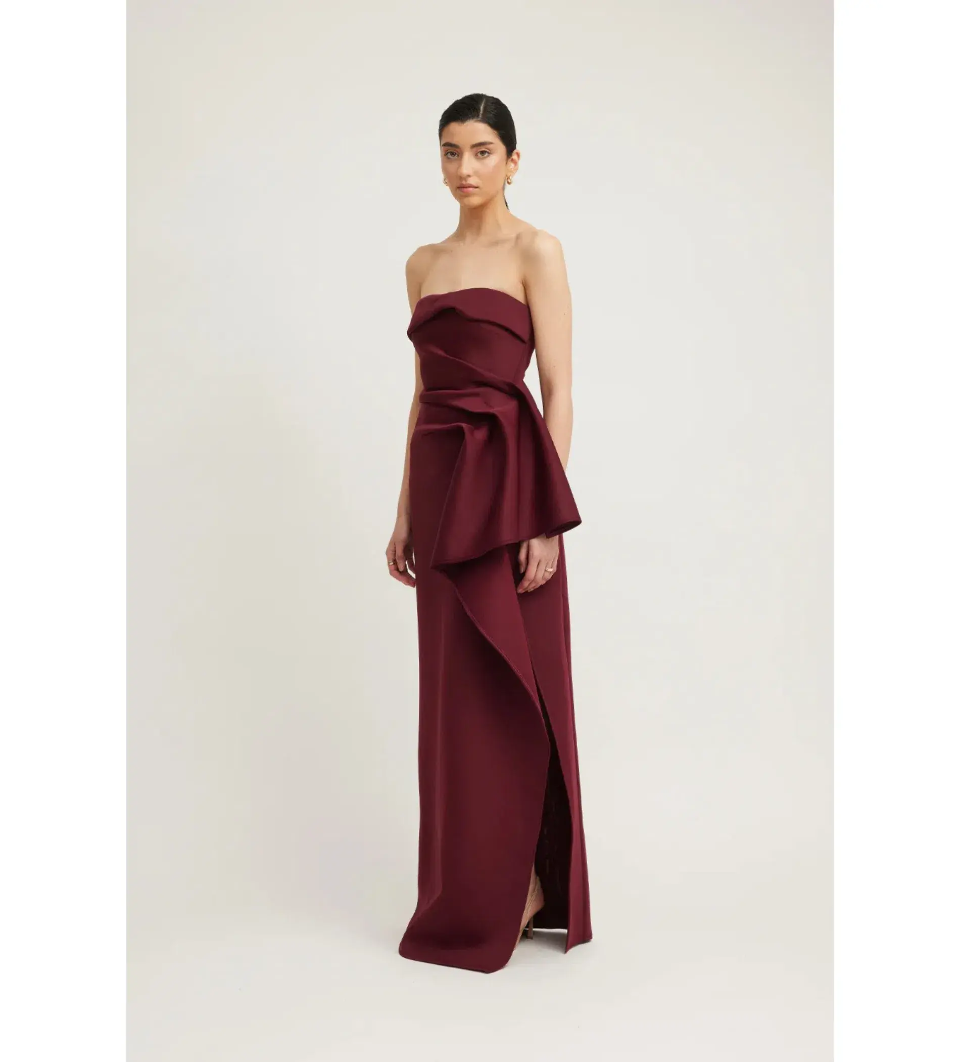 Tojha November Dress in Merlot Size AU 8 - Image 2