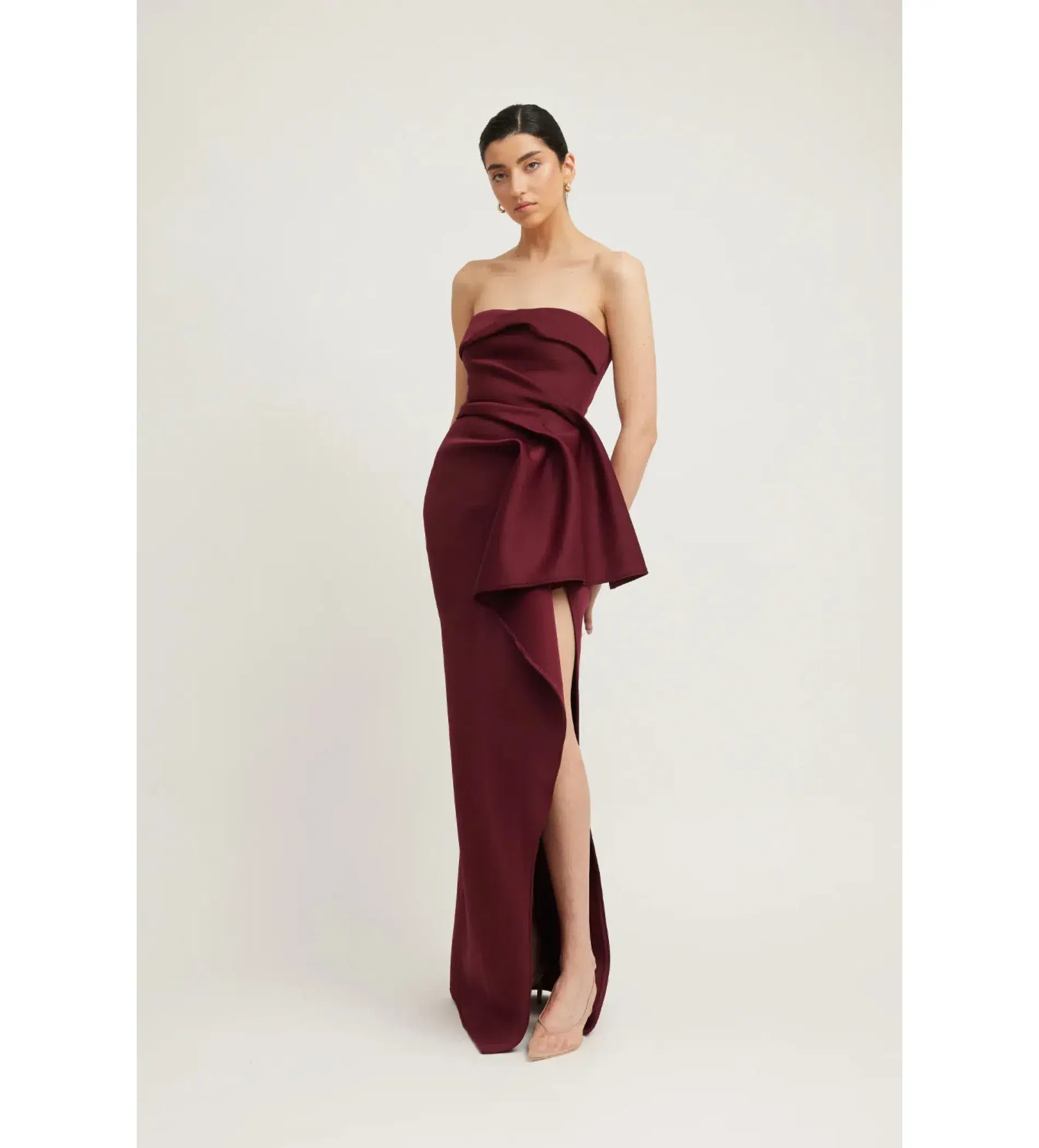 Tojha November Dress in Merlot Size AU 8 - Image 3
