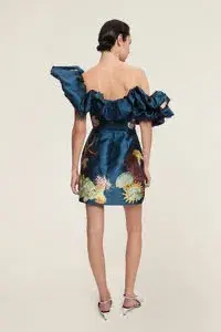 Alemais Dorian Mini Dress Navy Size AU 12 - Image 2