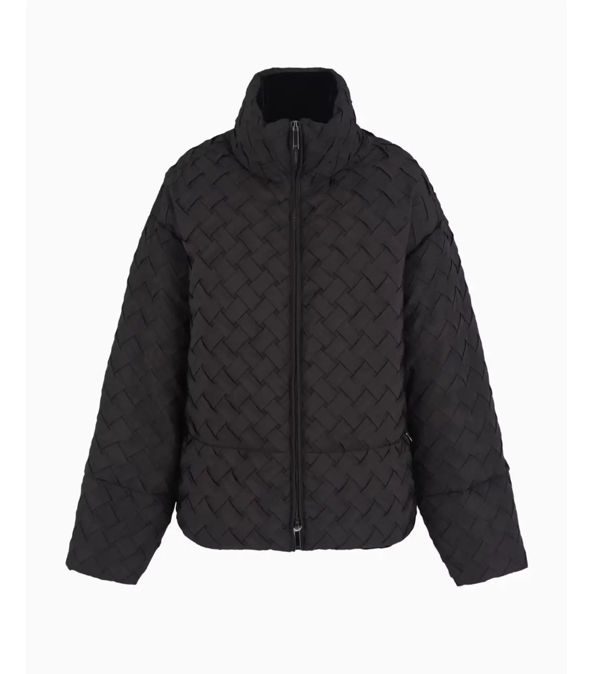 Emporio Armani Full-Zip Jacket in Woven Technical Fabric Black Size IT 48 / AU 16 - Image 5