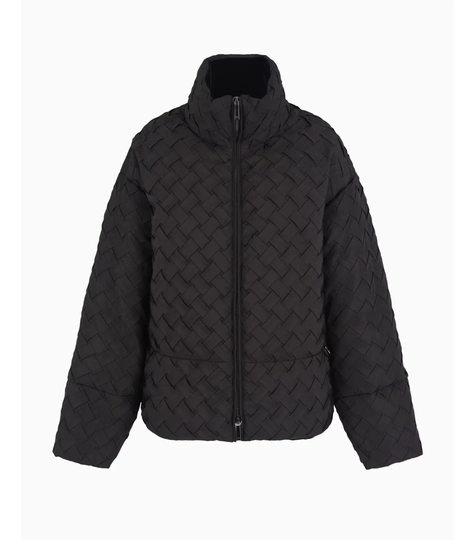 Emporio Armani Full-Zip Jacket in Woven Technical Fabric Black Size IT 48 / AU 16 - Image 5
