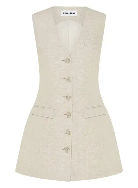 Anna Quan Remi Dress in Cloud Size 10 for rent on The Volte - main image