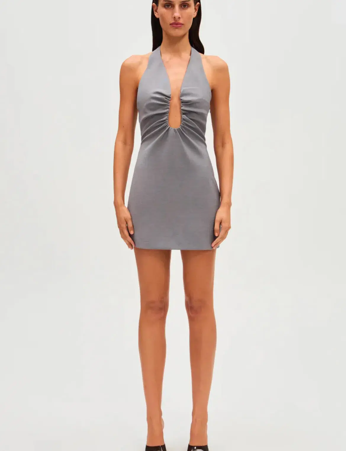 Misha THE 'ALUSIA' MINI DRESS grey size 10/M - Image 1