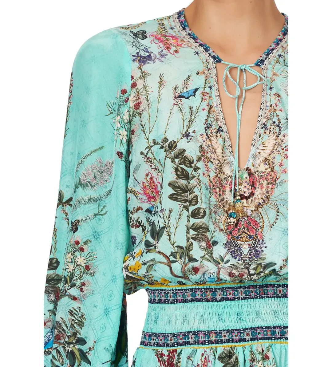 Camilla Millas Backyard Shirred Relaxed Short Dress Size S / AU 10 for rent on The Volte - main image