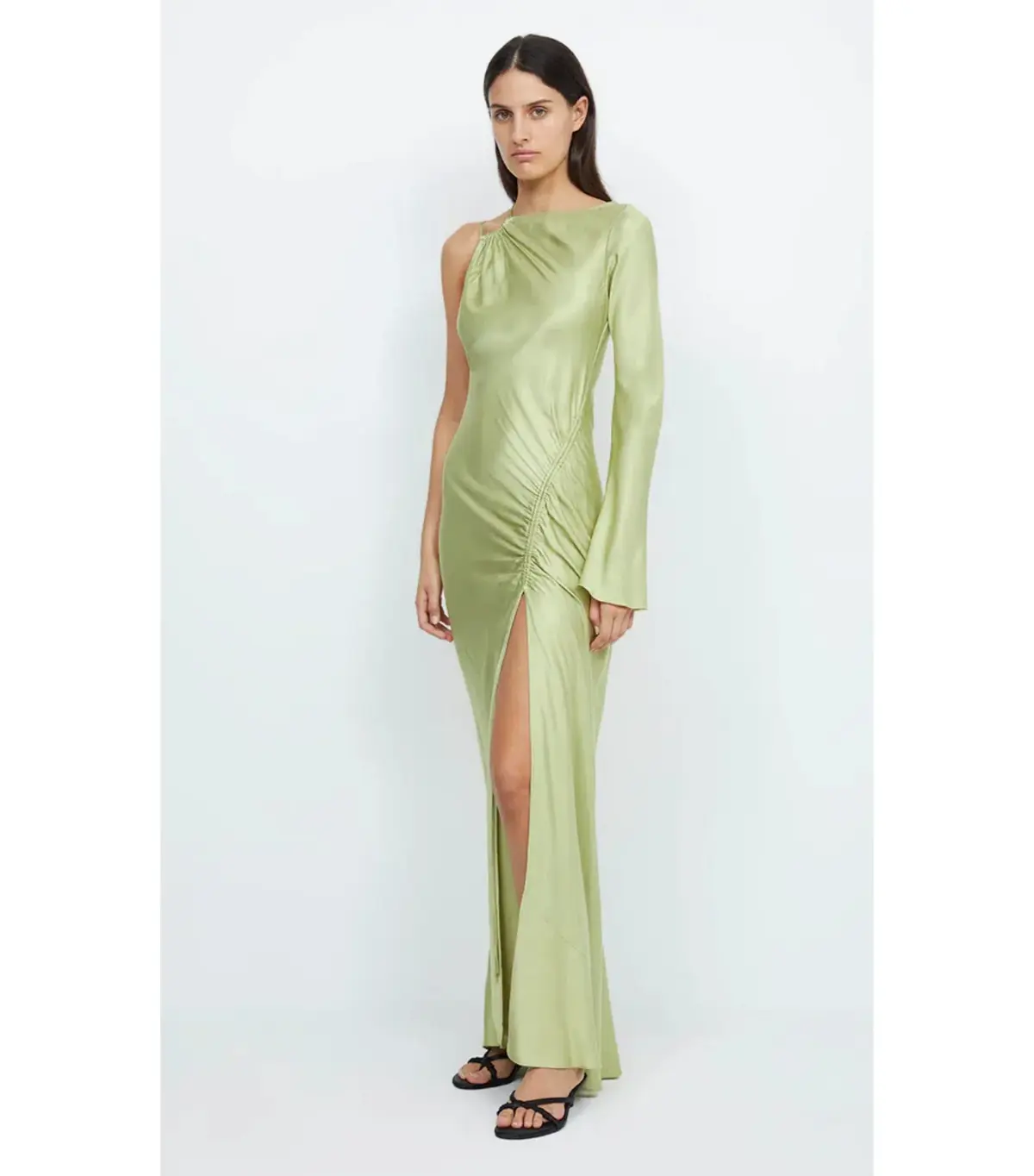 Bec & Bridge Kai Asym Maxi Dress Pear Size AU 6  - Image 2
