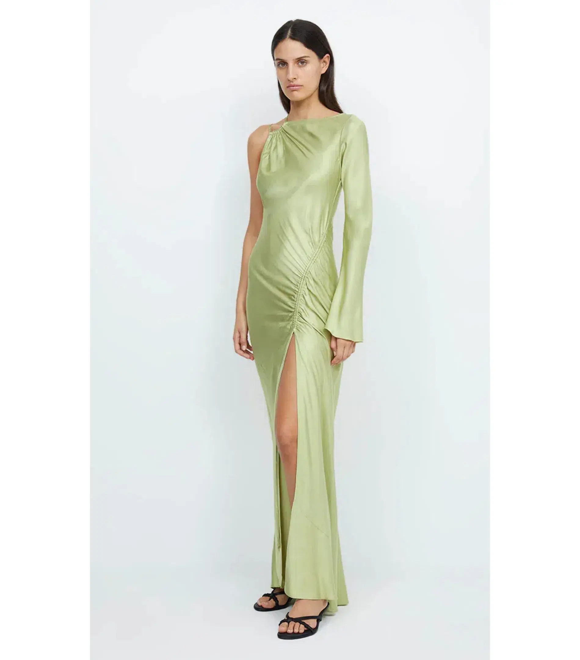Bec & Bridge Kai Asym Maxi Dress Pear Size AU 6  - Image 2