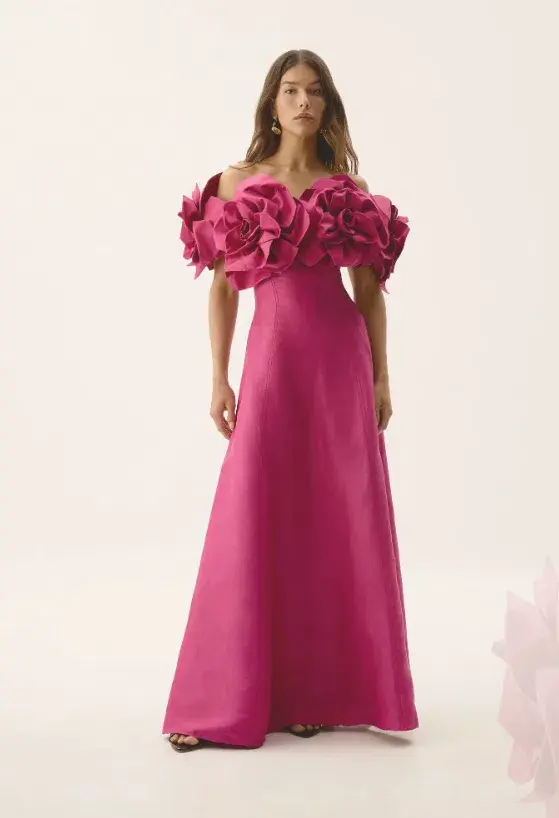 Aje Etta Gown Pink Size AU 10 - Image 1