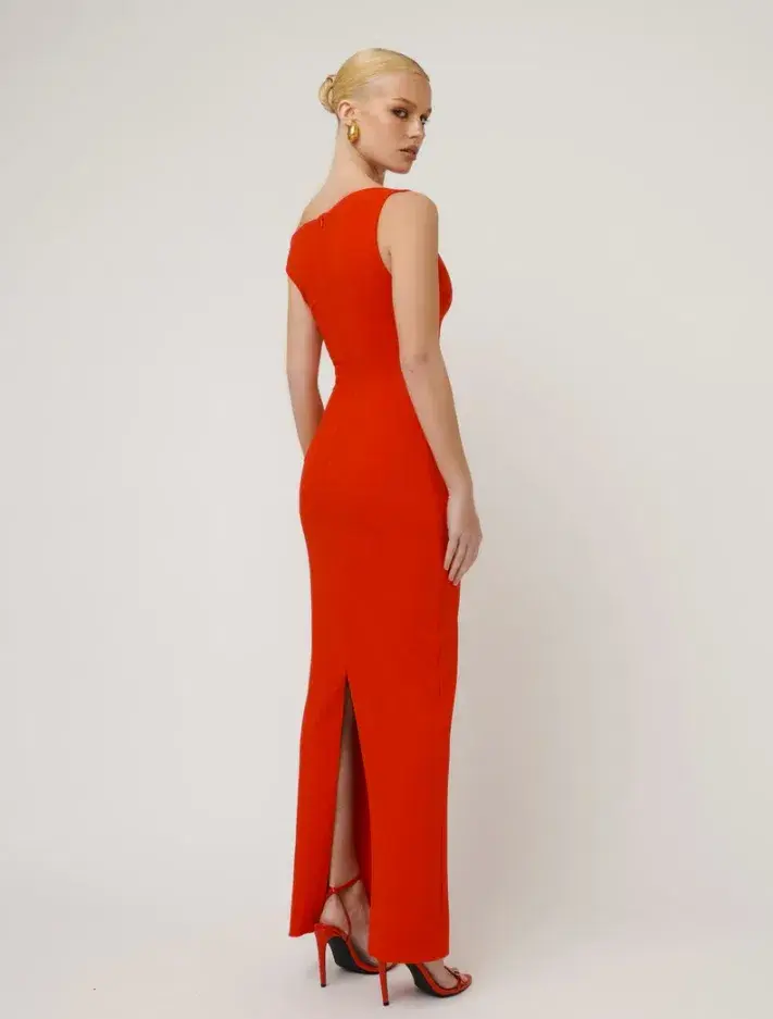 Effie Kats Inaya Gown Cherry Red Size AU 8 - Image 2
