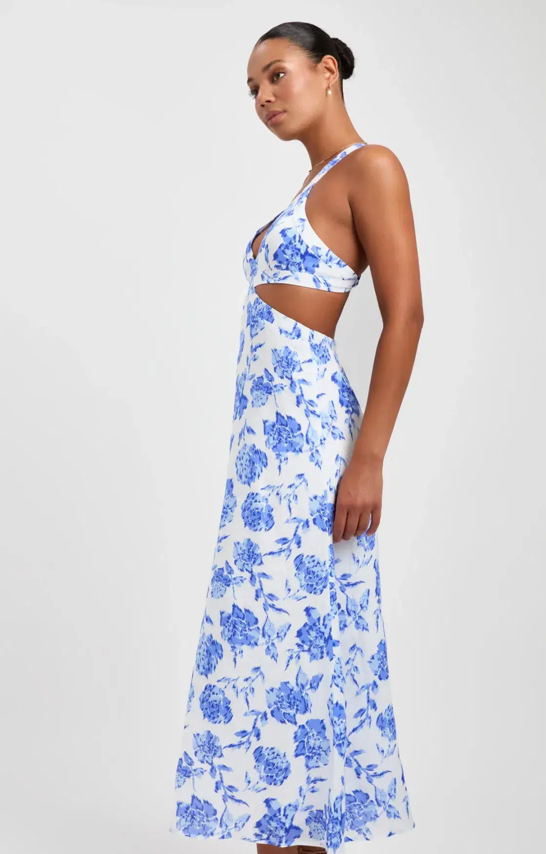 Kookai Genevieve Tie Maxi Dress Floral Size 6 - Image 2