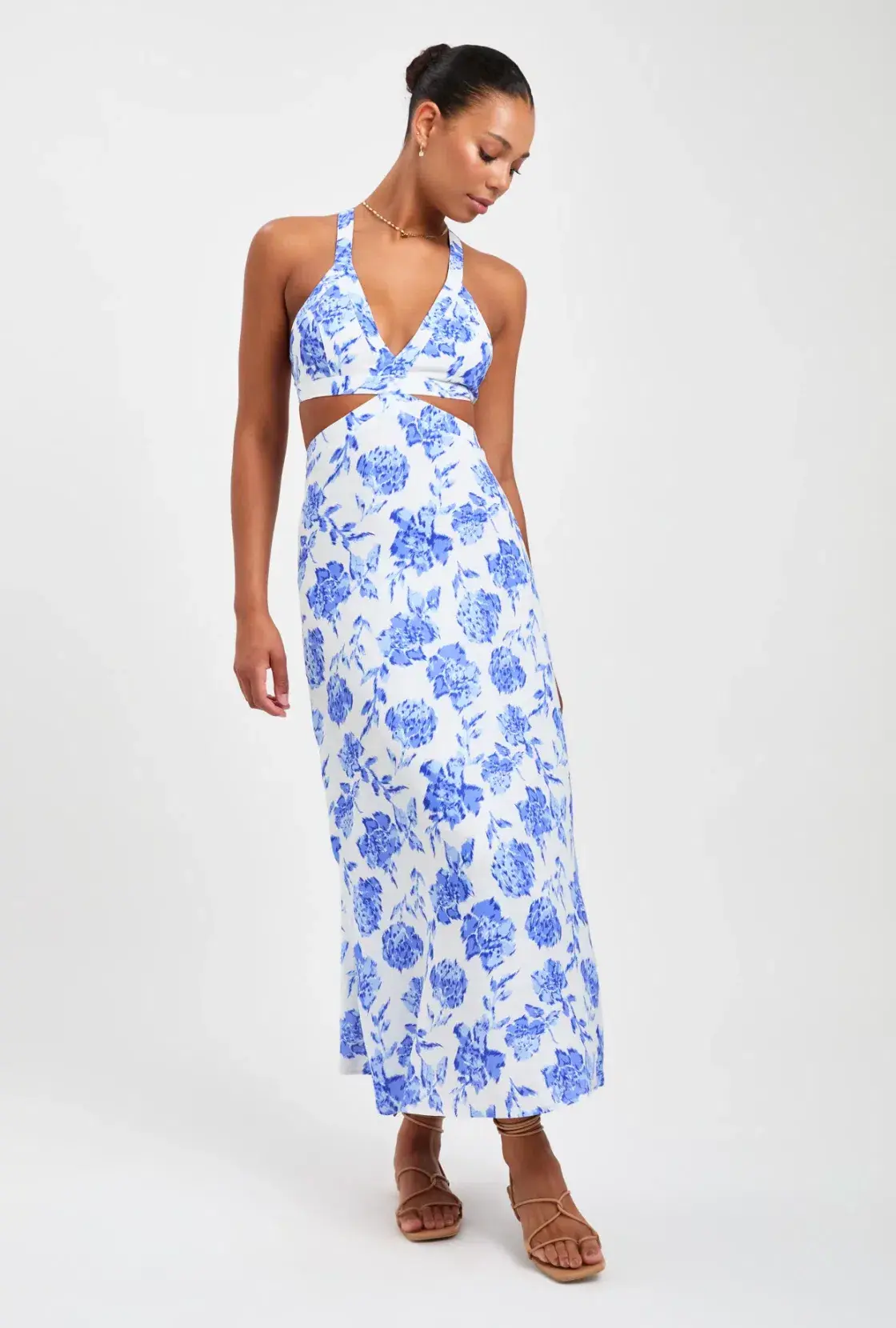 Kookai Genevieve Tie Maxi Dress Floral Size 6 - Image 1