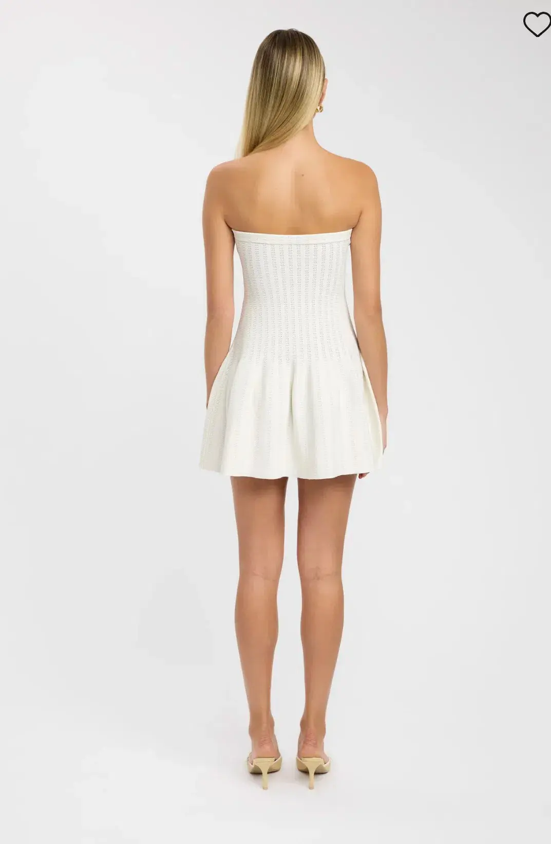 Kookai Belle Mini Dress Cream Size 6 - Image 2