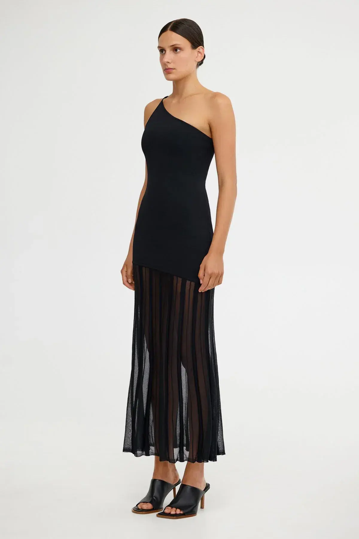 Significant Other Black Midi Arla Dress Size 8 - Image 3