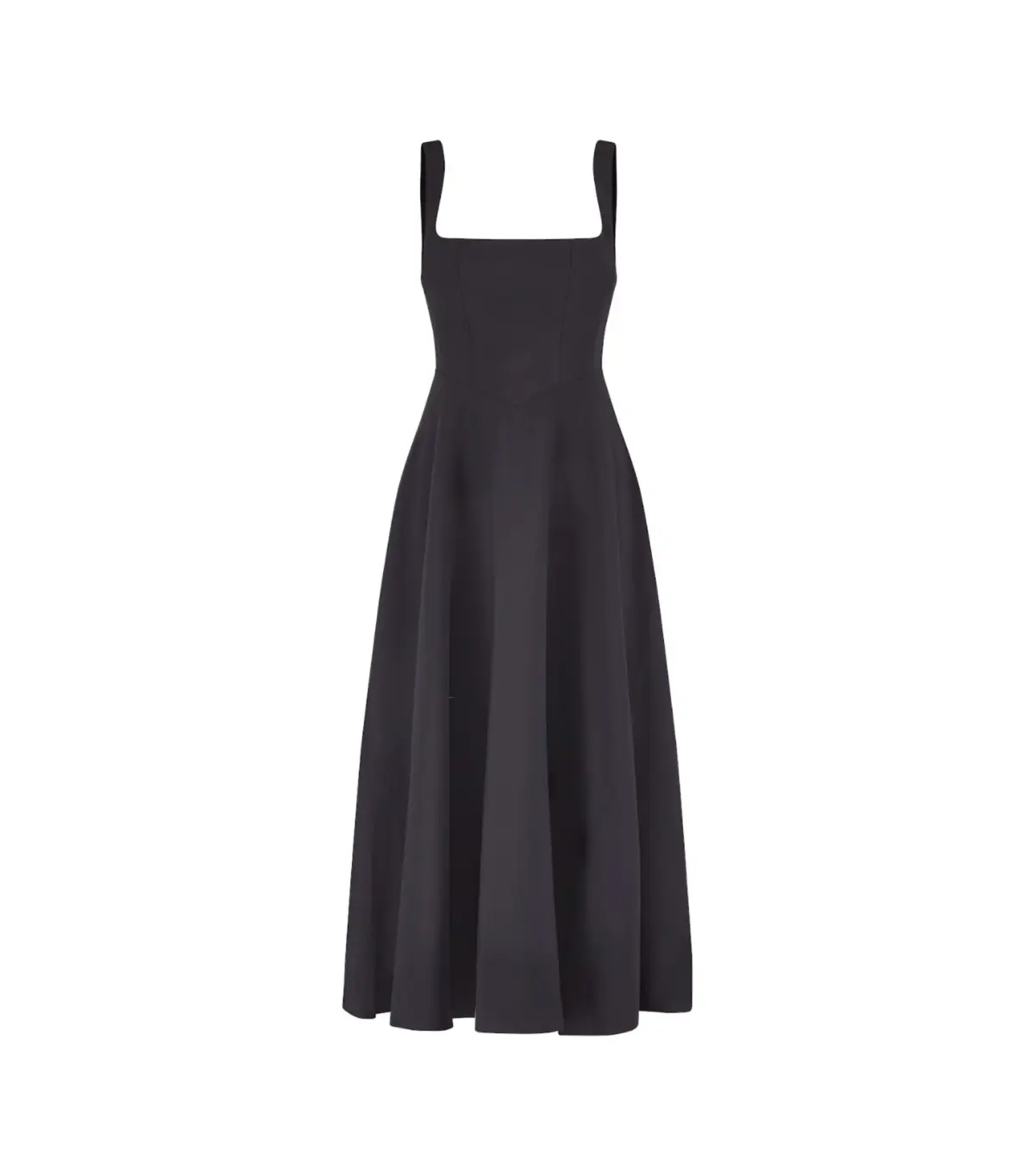 Odd Muse The Ultimate Muse High Waist Square Neck Midi Dress Black Size M / AU 10 - Image 5