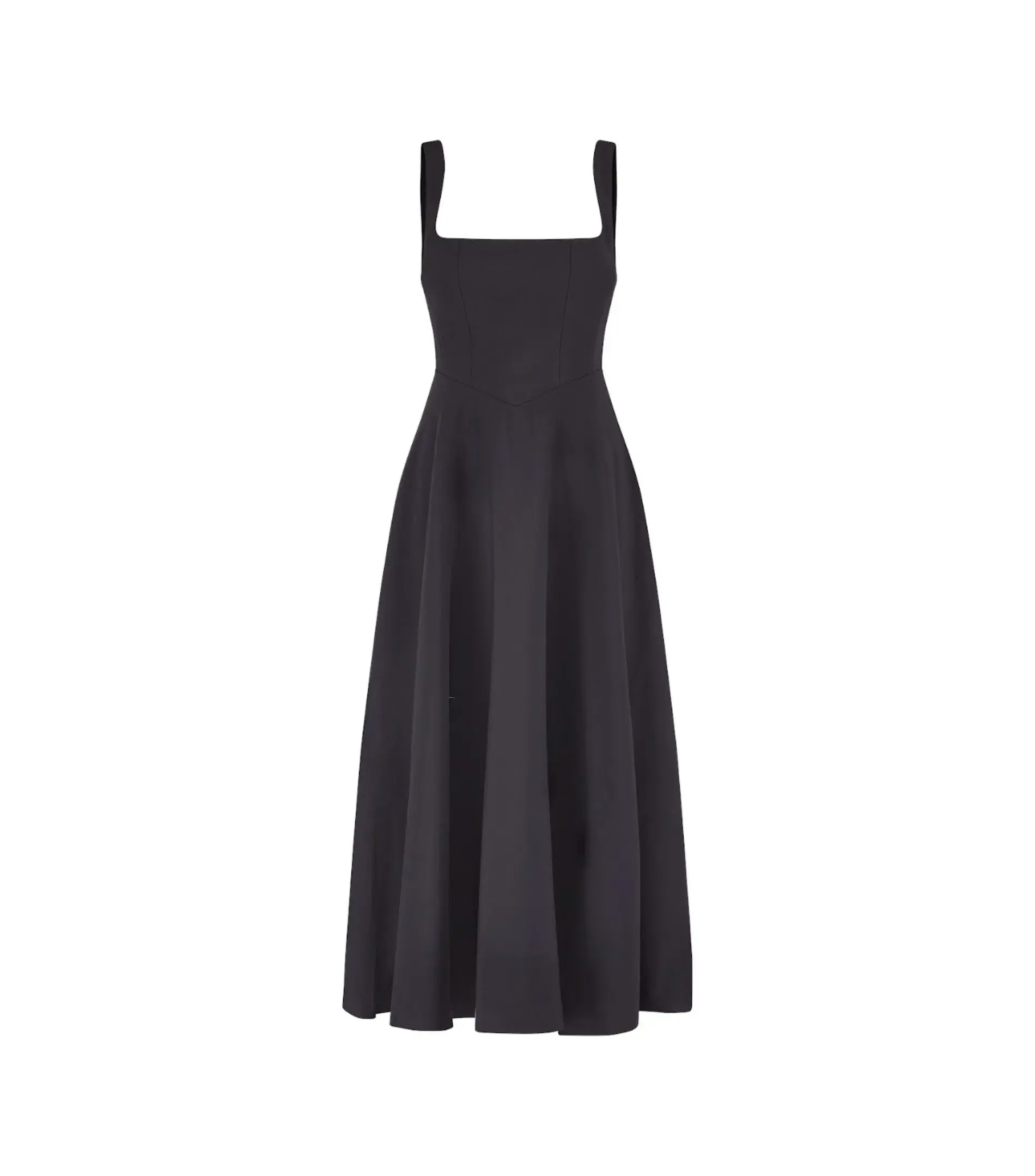 Odd Muse The Ultimate Muse High Waist Square Neck Midi Dress Black Size M / AU 10 - Image 5