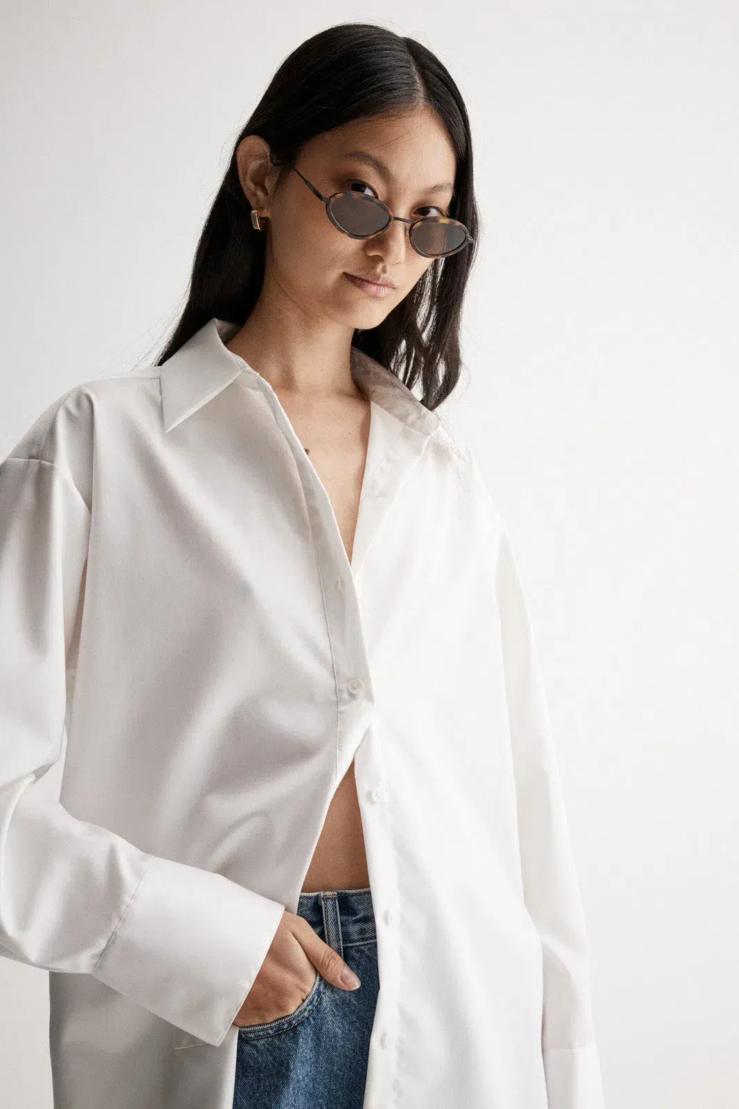 Elka Collective Carter Shirt White Size S / AU 8 for rent on The Volte - main image
