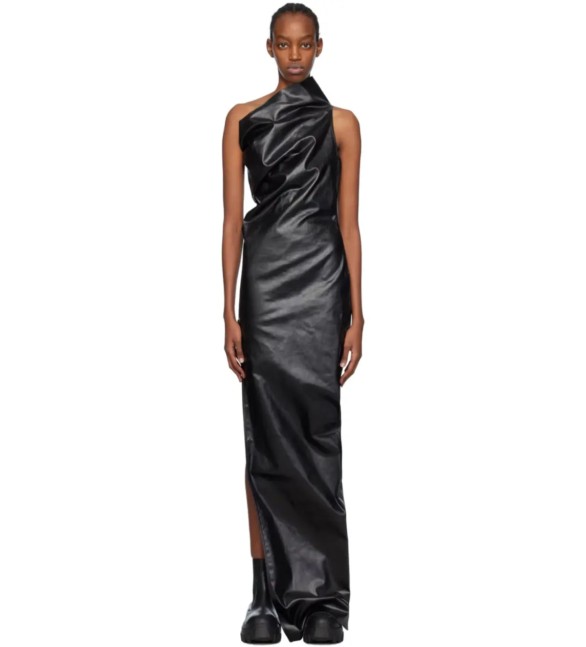 Rick Owens Black Athena Gown Black Size  8 - Image 3