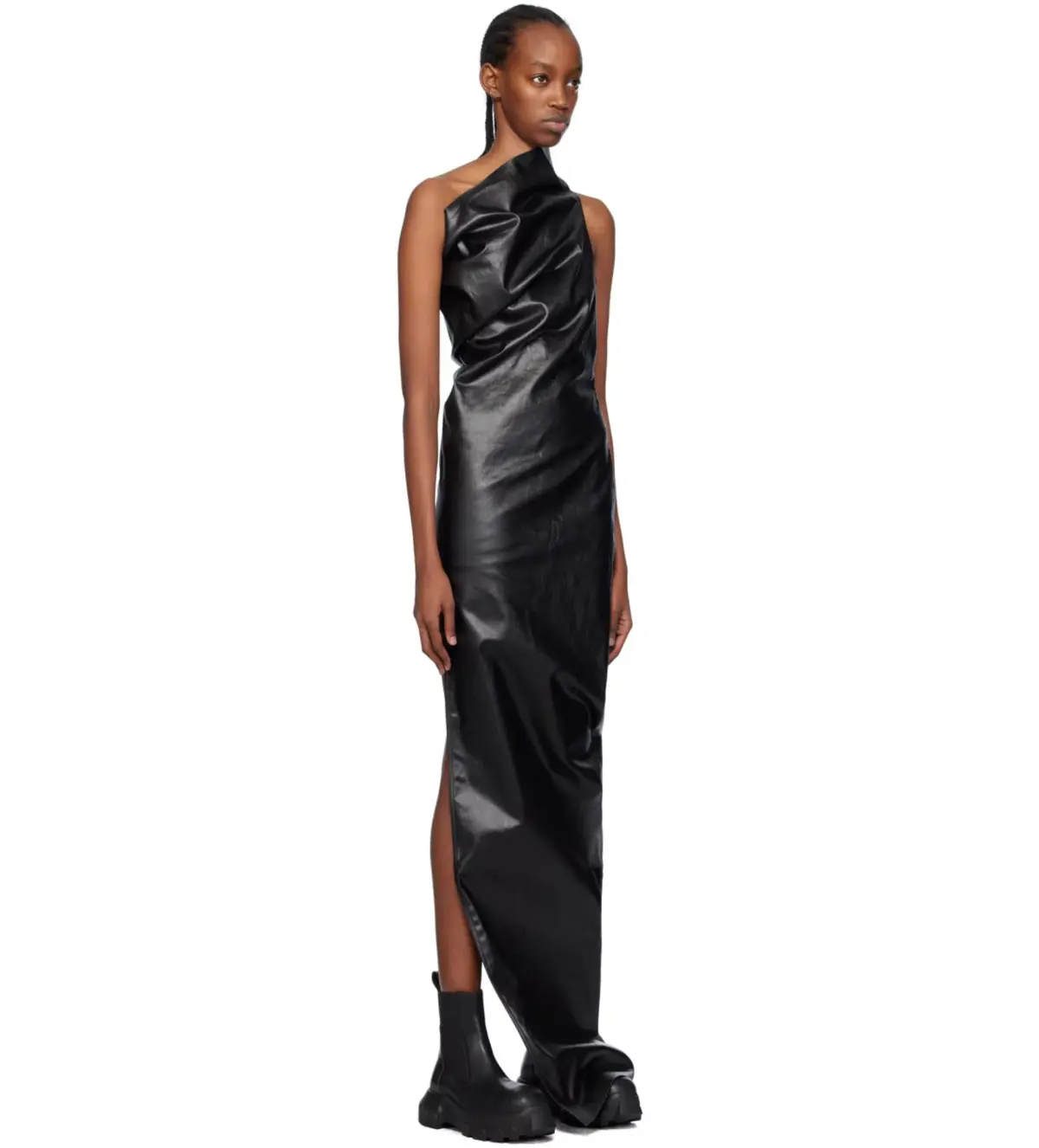 Rick Owens Black Athena Gown Black Size  8 - Image 4