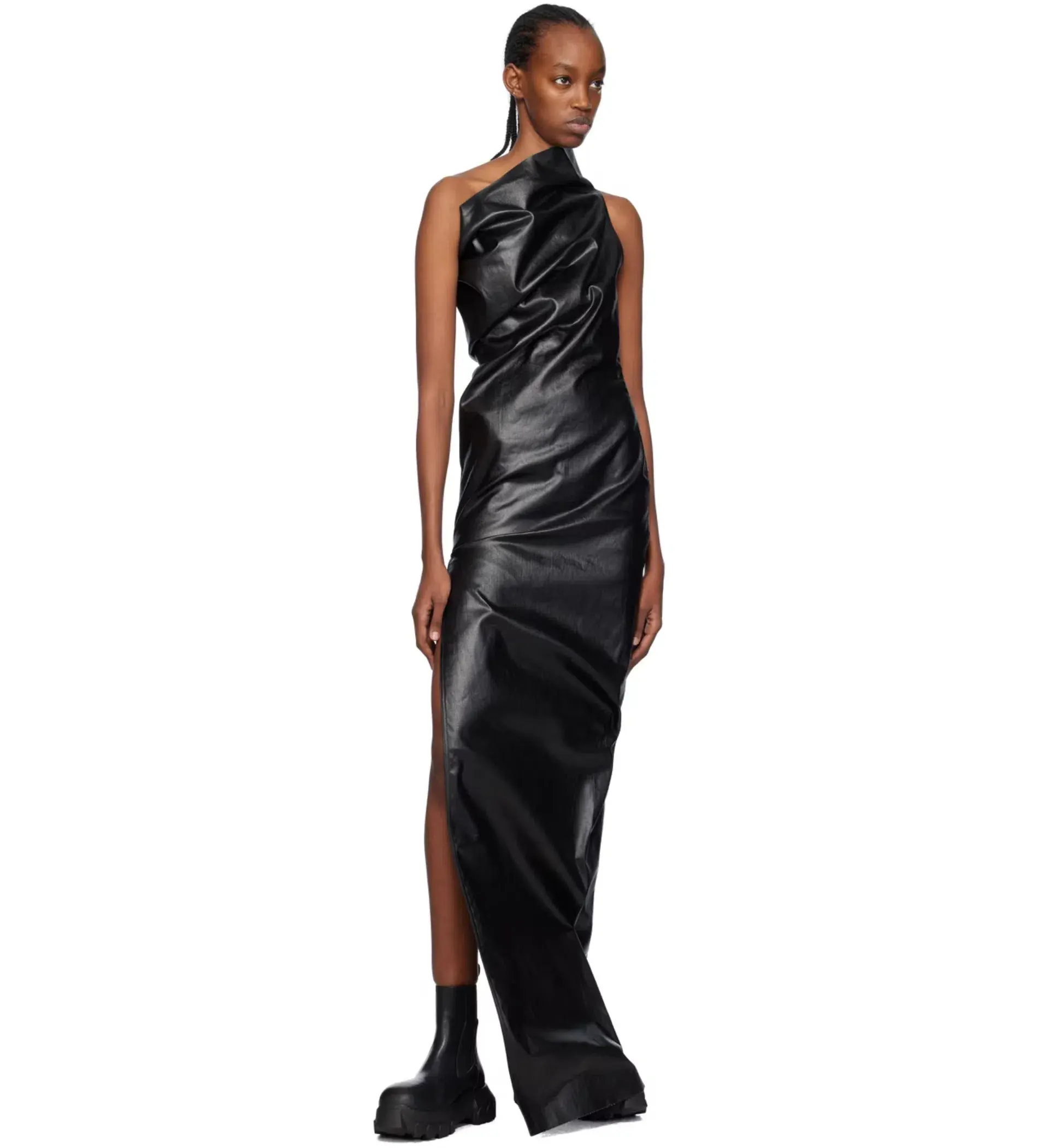 Rick Owens Black Athena Gown Black Size  8 - Image 2