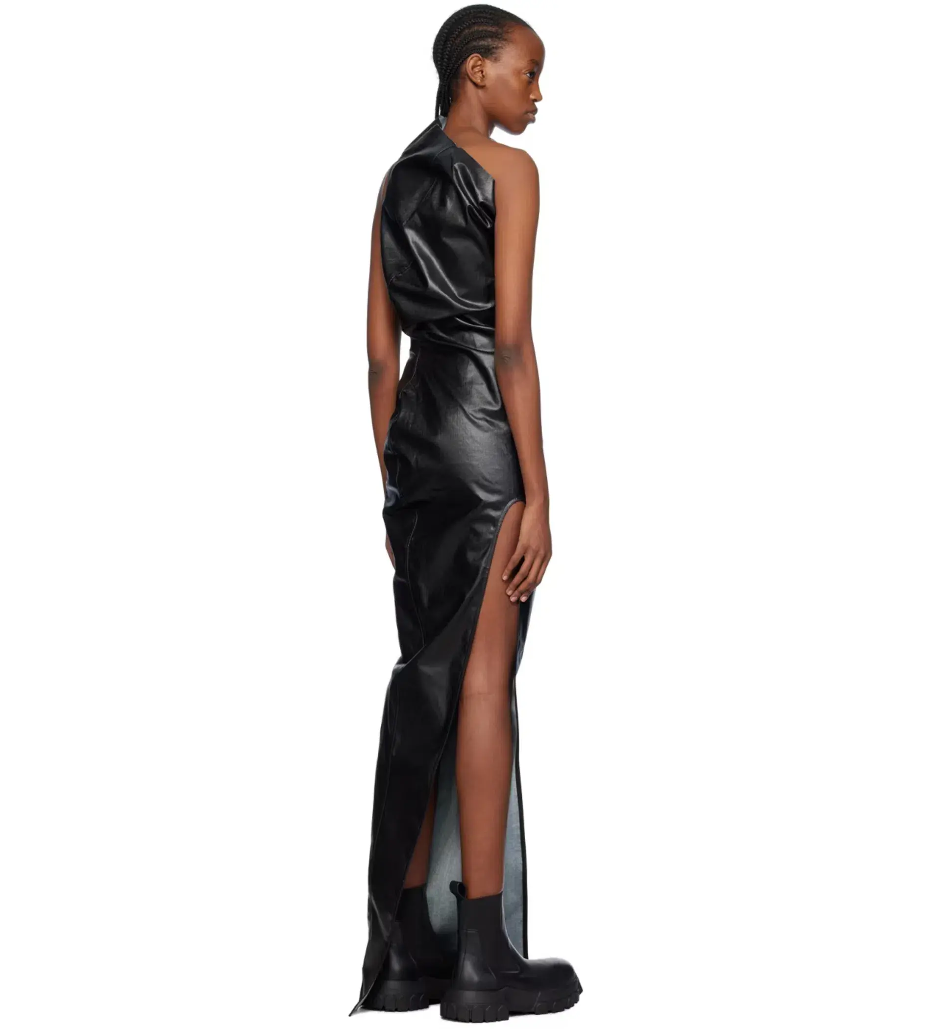 Rick Owens Black Athena Gown Black Size  8 - Image 5