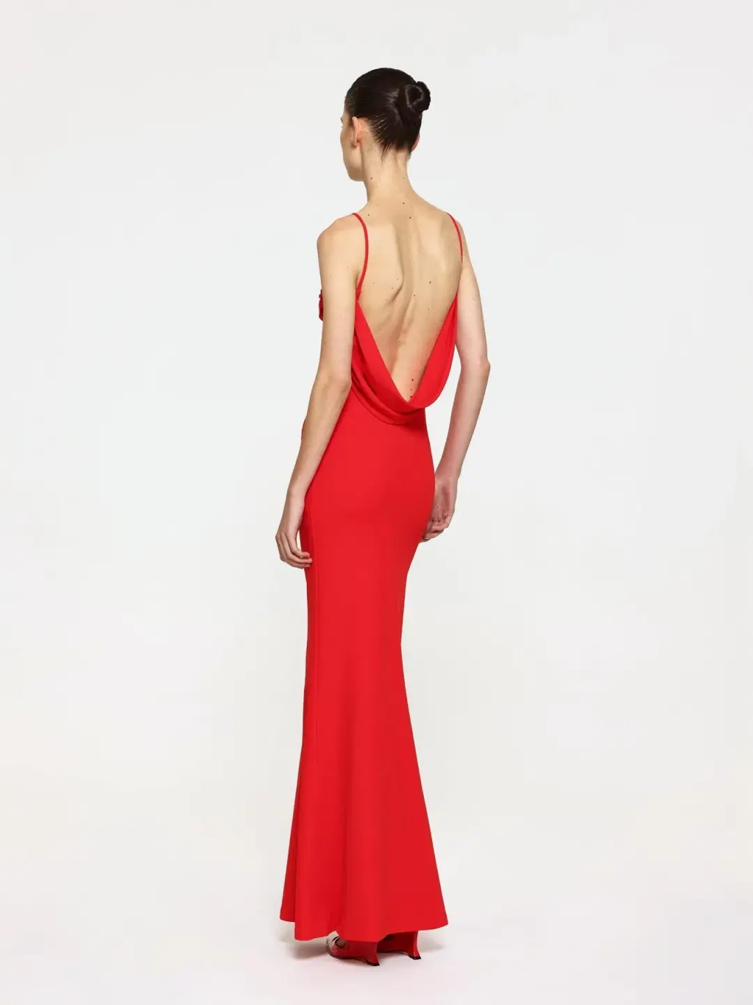 Effie Kats Havilland Gown Red size 8 for rent on The Volte - main image