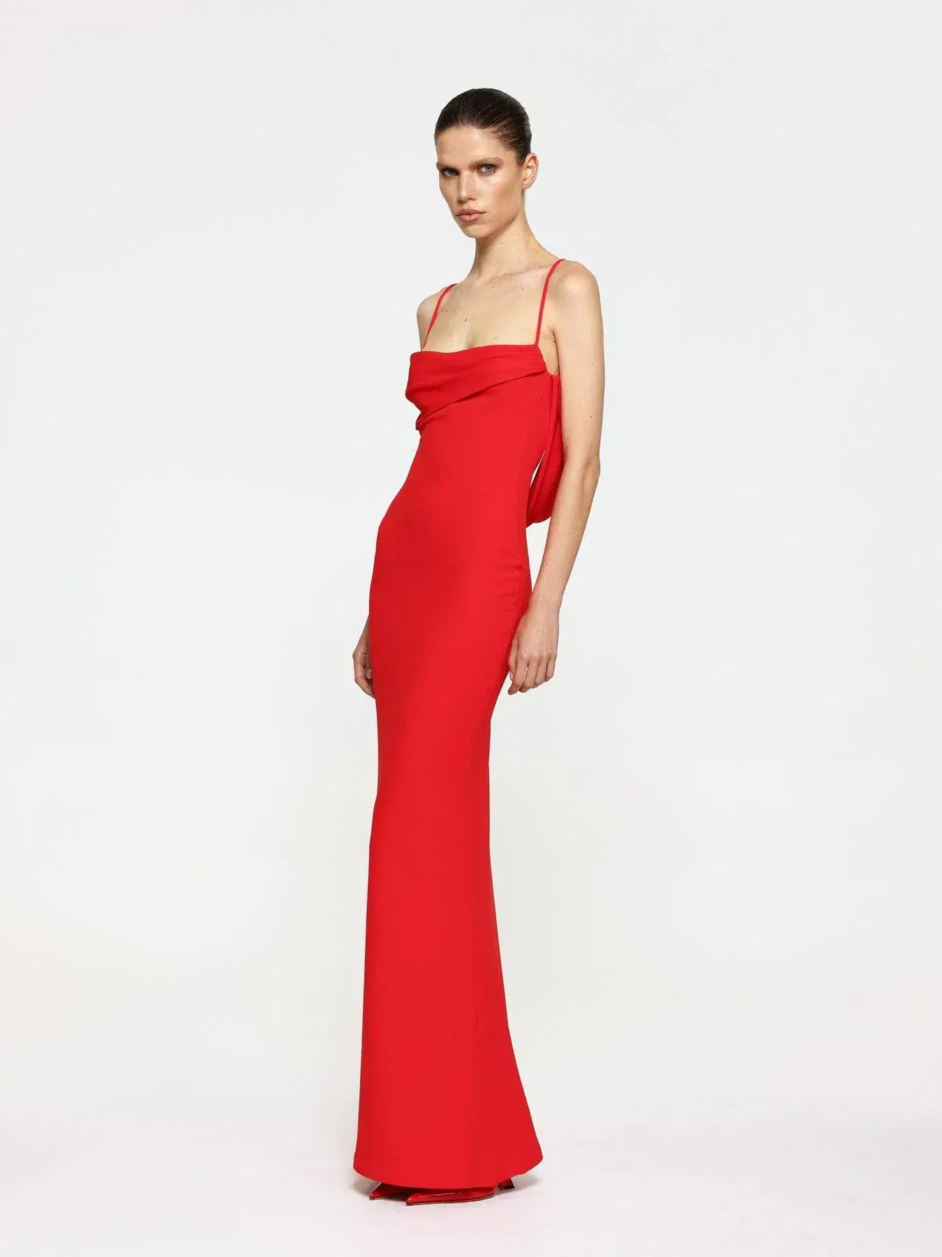 Effie Kats Havilland Gown Red size 8 - Image 3