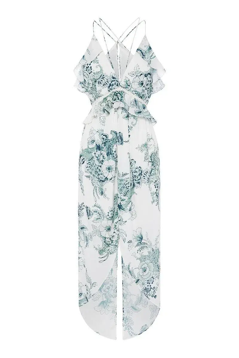 Sheike Vintage Lily Dress Print Size 8 - Image 2