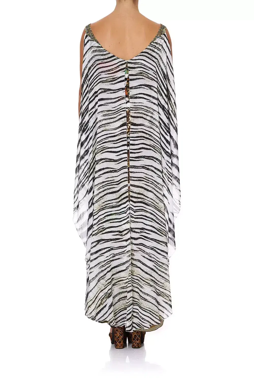 Camilla Cosmic Conflict Maxi Silk Dress Kaftan Size 14 - Image 5