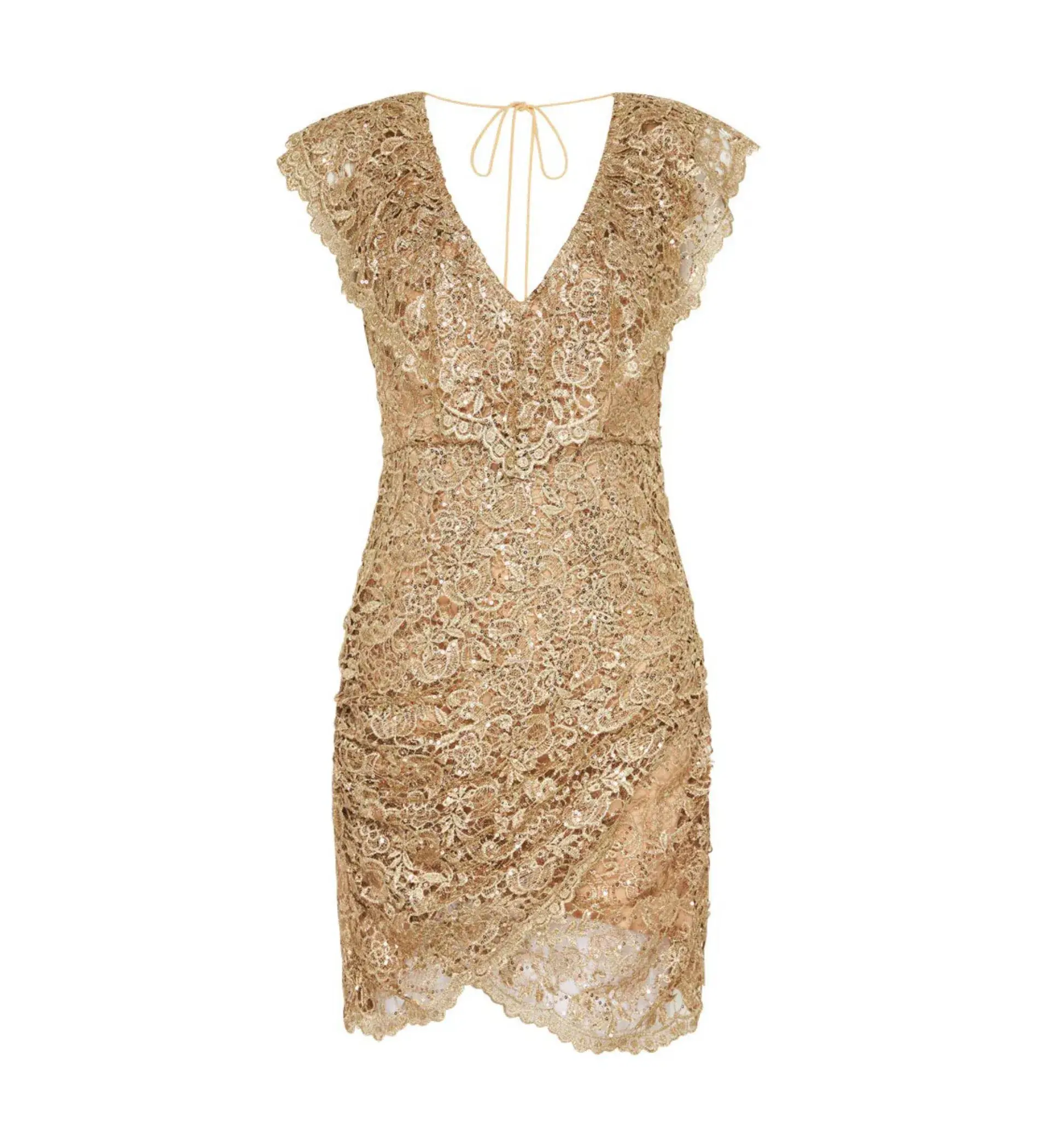 Spell Nina Shift Mini Dress Bronze Size S/AU 8 - Image 5