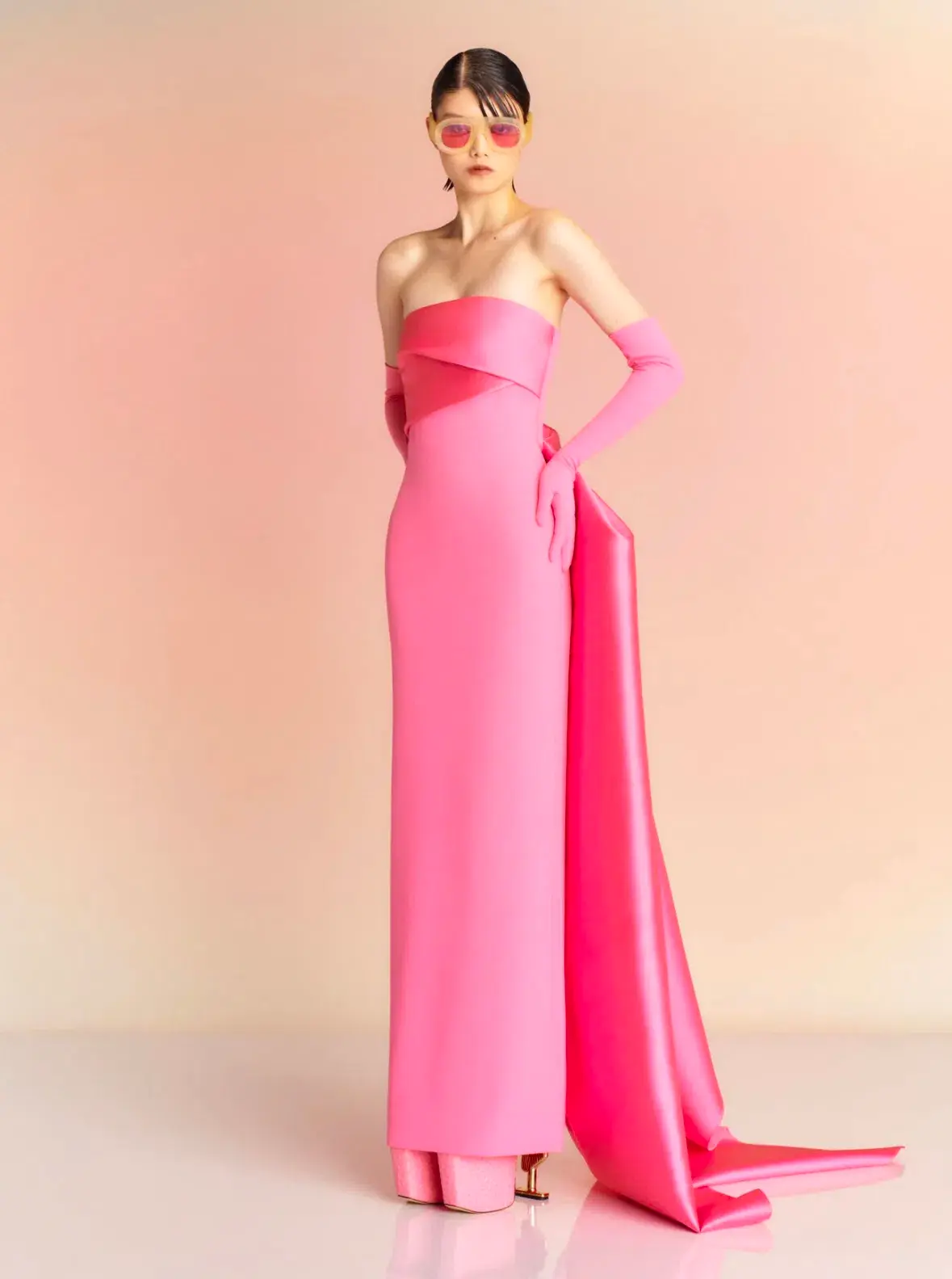 Solace London The Kinsley Maxi Dress Pink Size 8 - Image 3