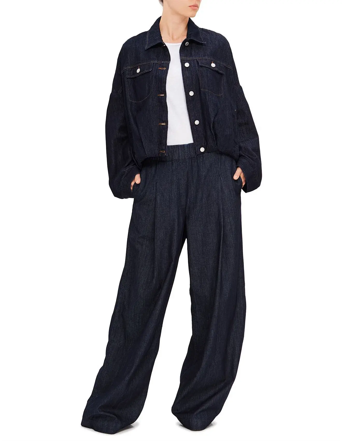 Dries Van Noten Pila Wide Leg Denim Pants Indigo Size S / AU 8 - Image 1