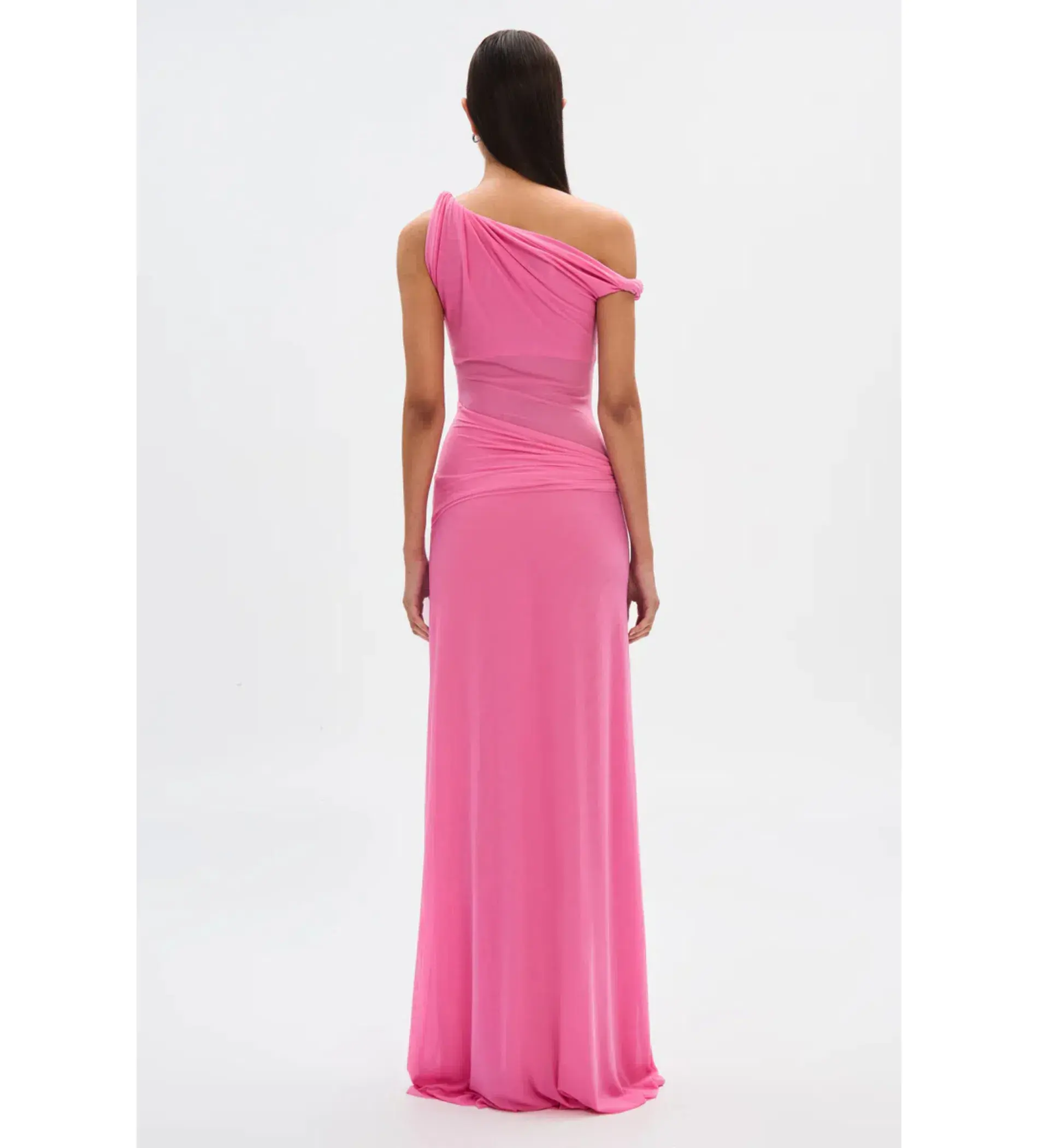 Misha Sisal Mesh Maxi Dress in Orchid Pink Size 6/XS - Image 3