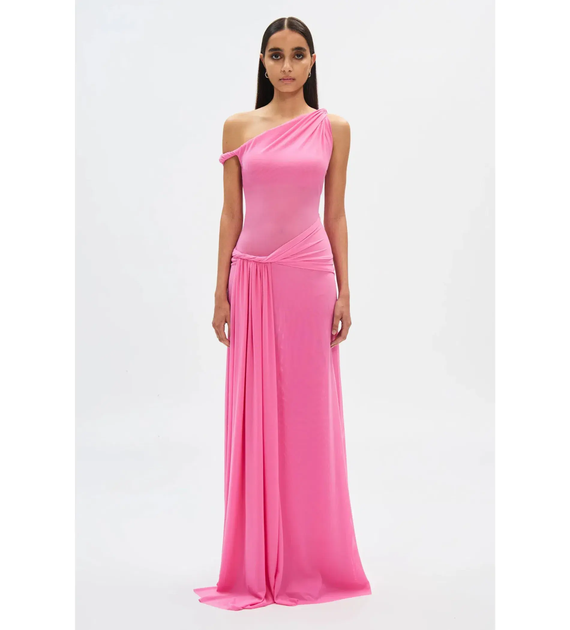 Misha Sisal Mesh Maxi Dress in Orchid Pink Size 6/XS - Image 1