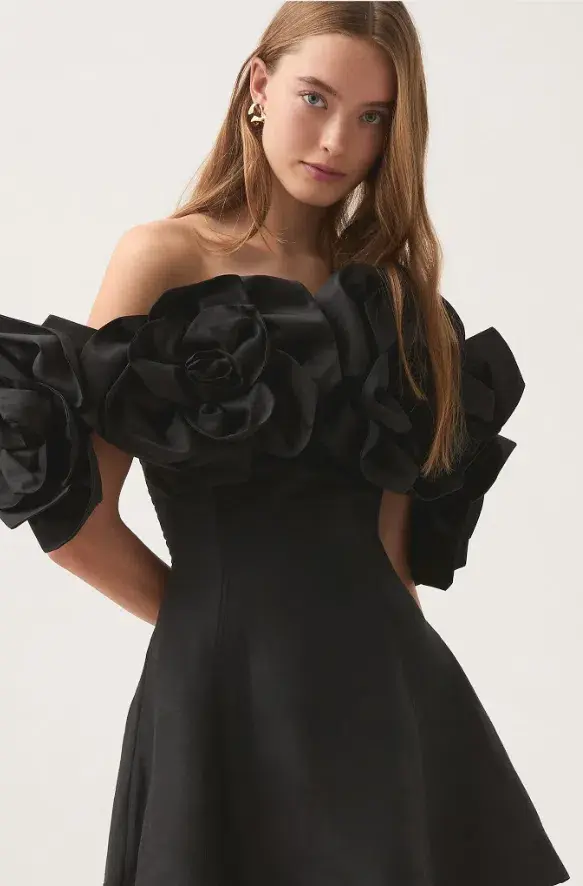 Aje Etta Mini Dress Black Size 12 - Image 2
