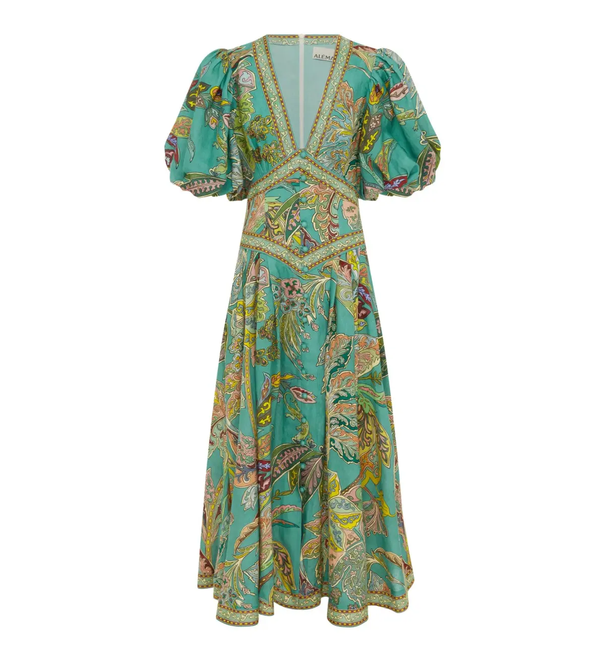 Alemais Franca Midi Dress Print Size 12 - Image 4