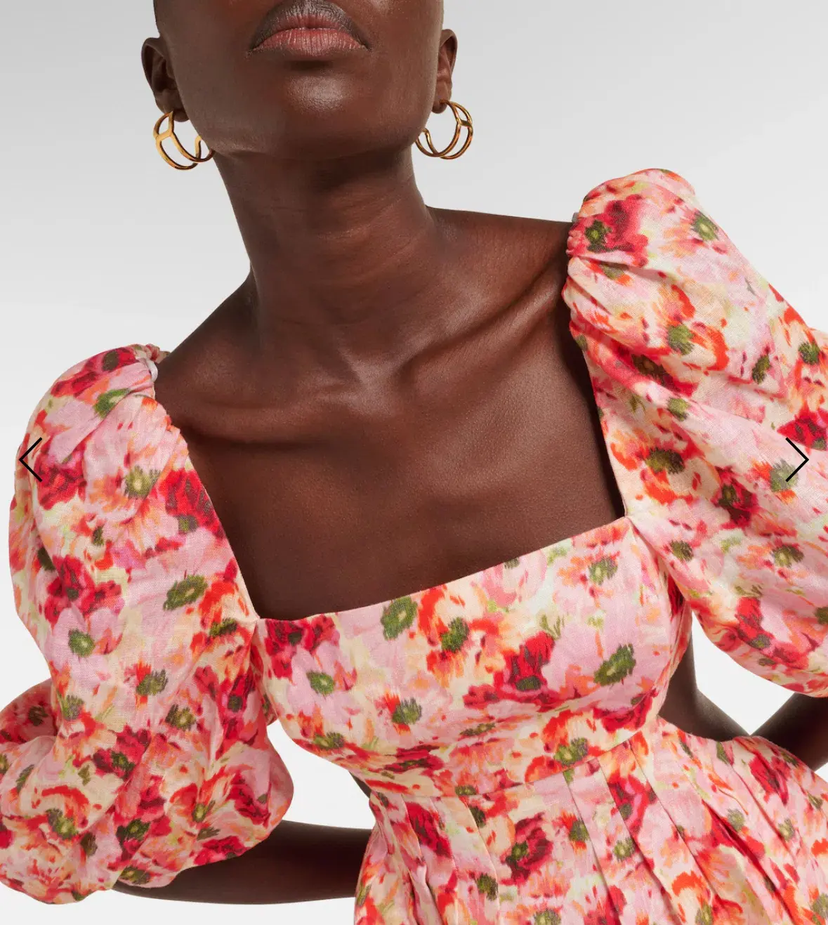 Zimmermann Lightburst Pleated Cutout Mini Dress Floral Size 4 / AU 16 - Image 3