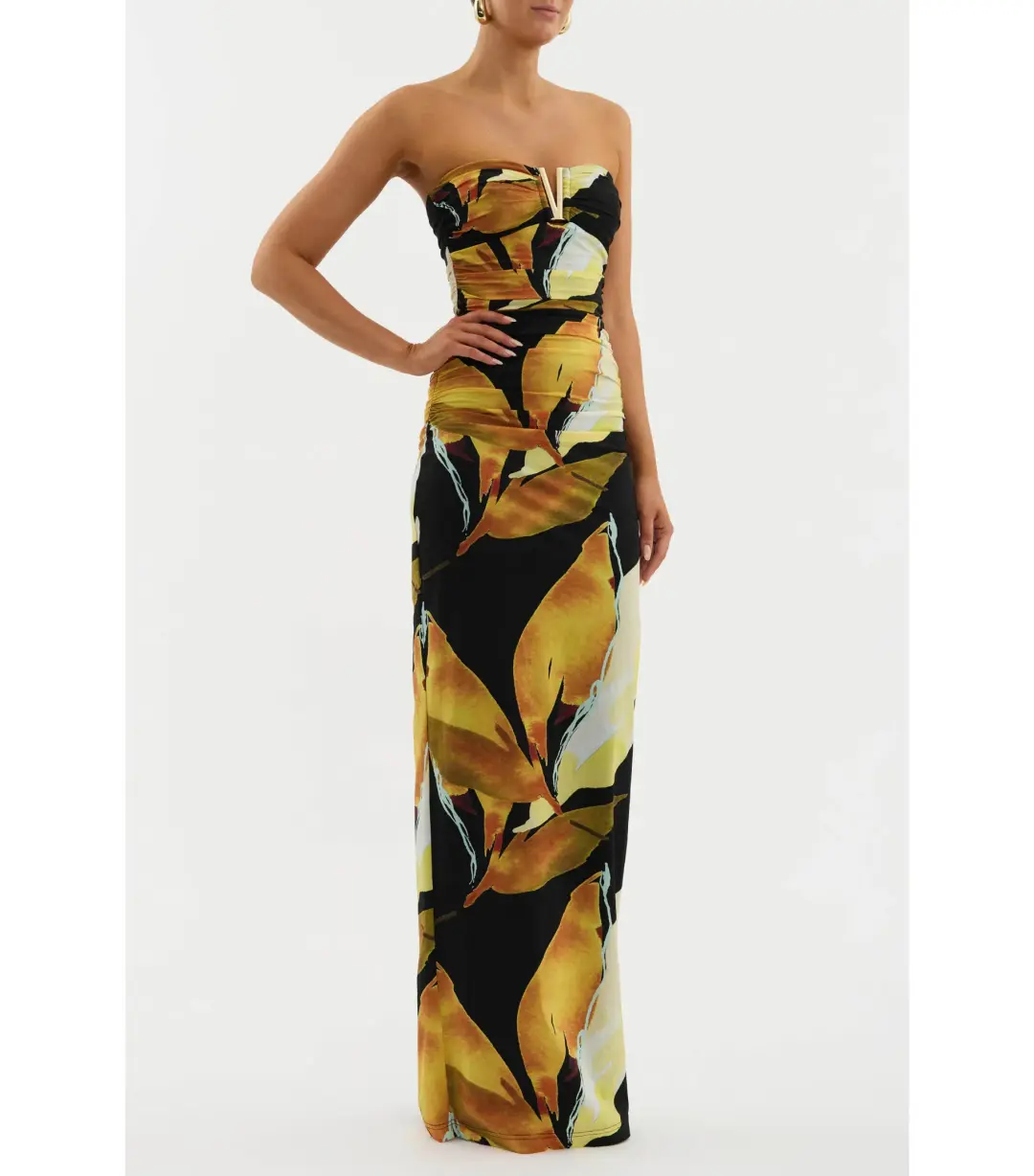Rebecca Vallance Paradise of Petals Gown Print Size AU 10   for rent on The Volte - main image