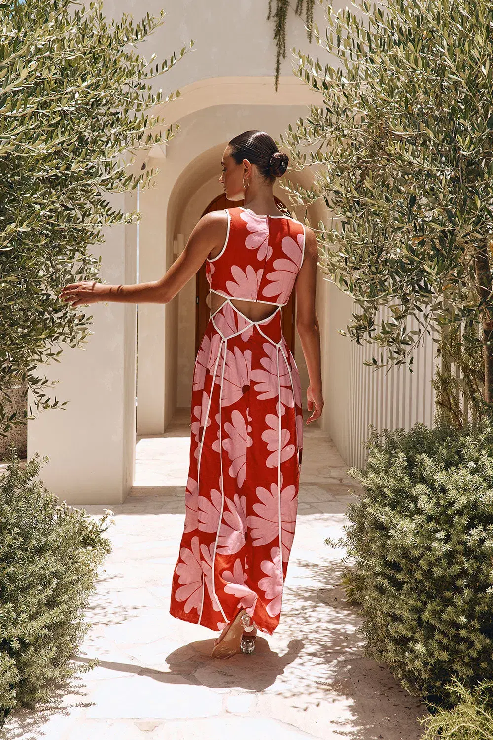 Sabo Calandra Maxi Dress in Daisy Red Size 14 - Image 2