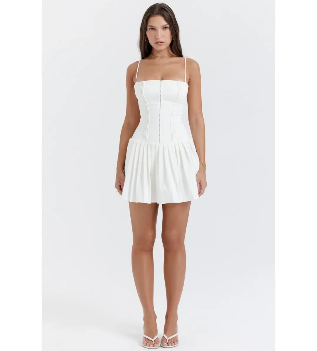 House of CB Marcy Mini Dress Size White S/Au 8  for rent on The Volte - main image