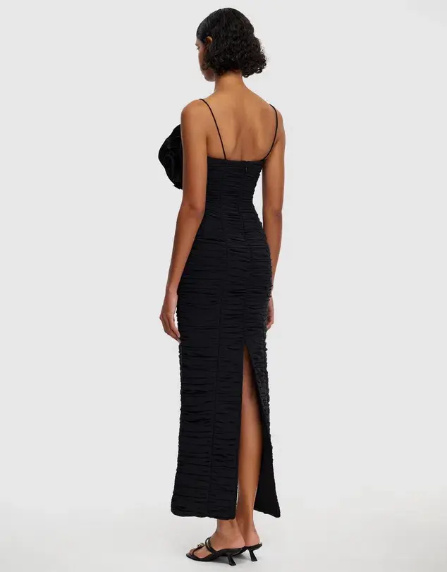 Acler Walsworth Black Midi Dress Black  Size 10 - Image 3