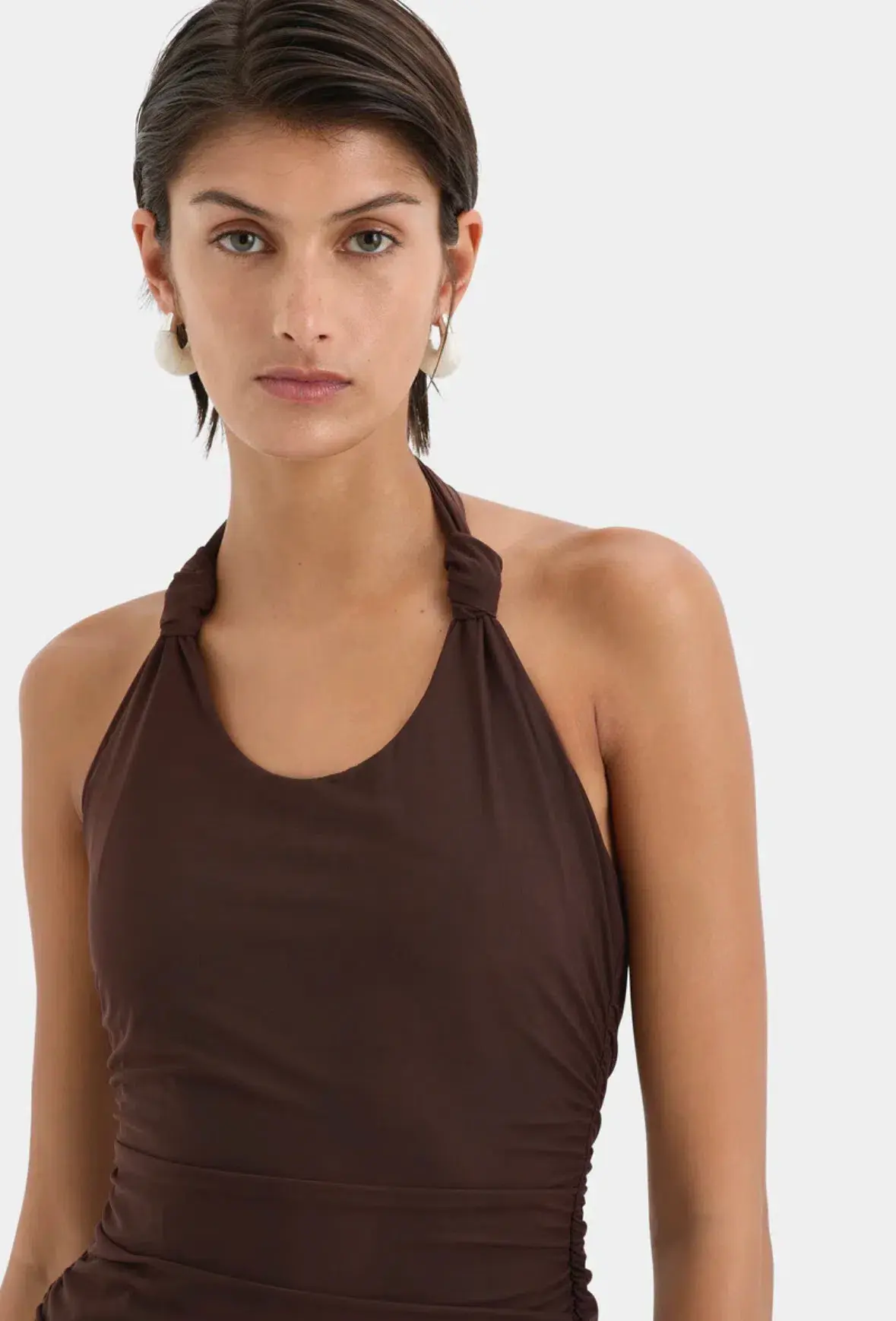 Sir The Label Jacques Know Midi Dress Brown Size 10 - Image 3